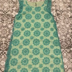 Cherokee girls turquoise dress